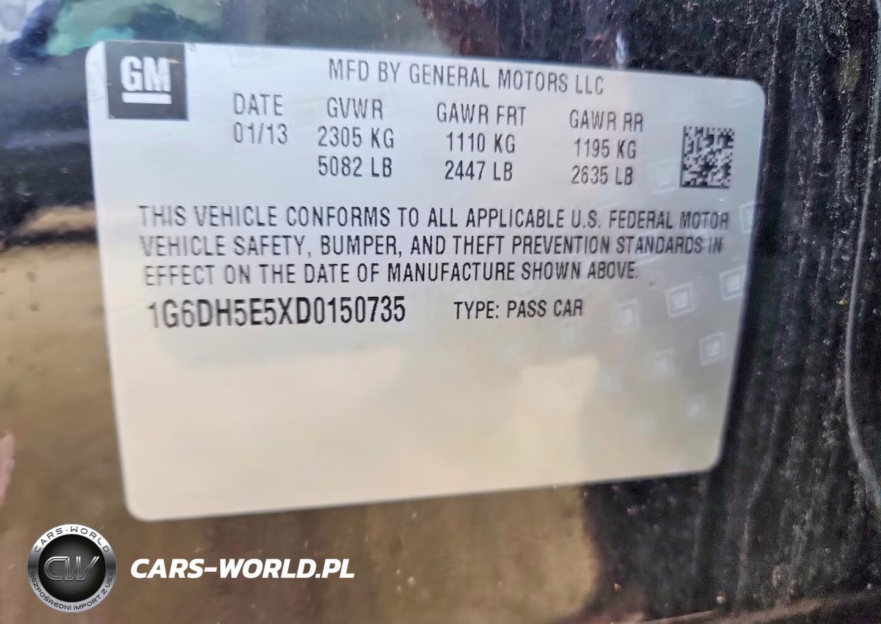 2013 Cadillac Cts Luxury Collection VIN:1G6DH5E5XD0150735 - 12