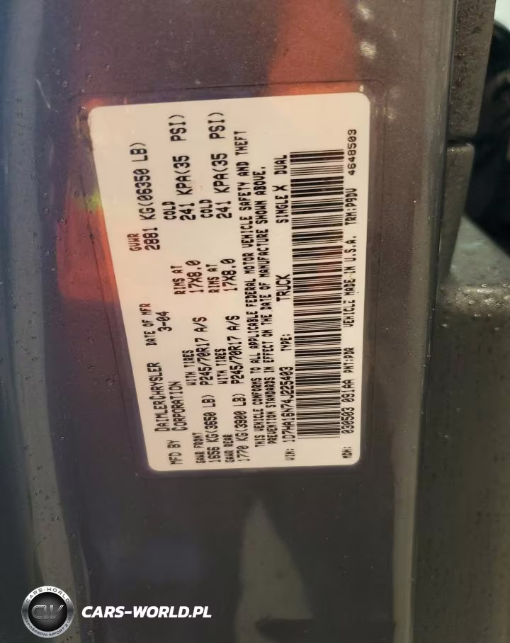 2004 Specialized Ram 1500 St VIN:1D7HA16N74J225403 - 12
