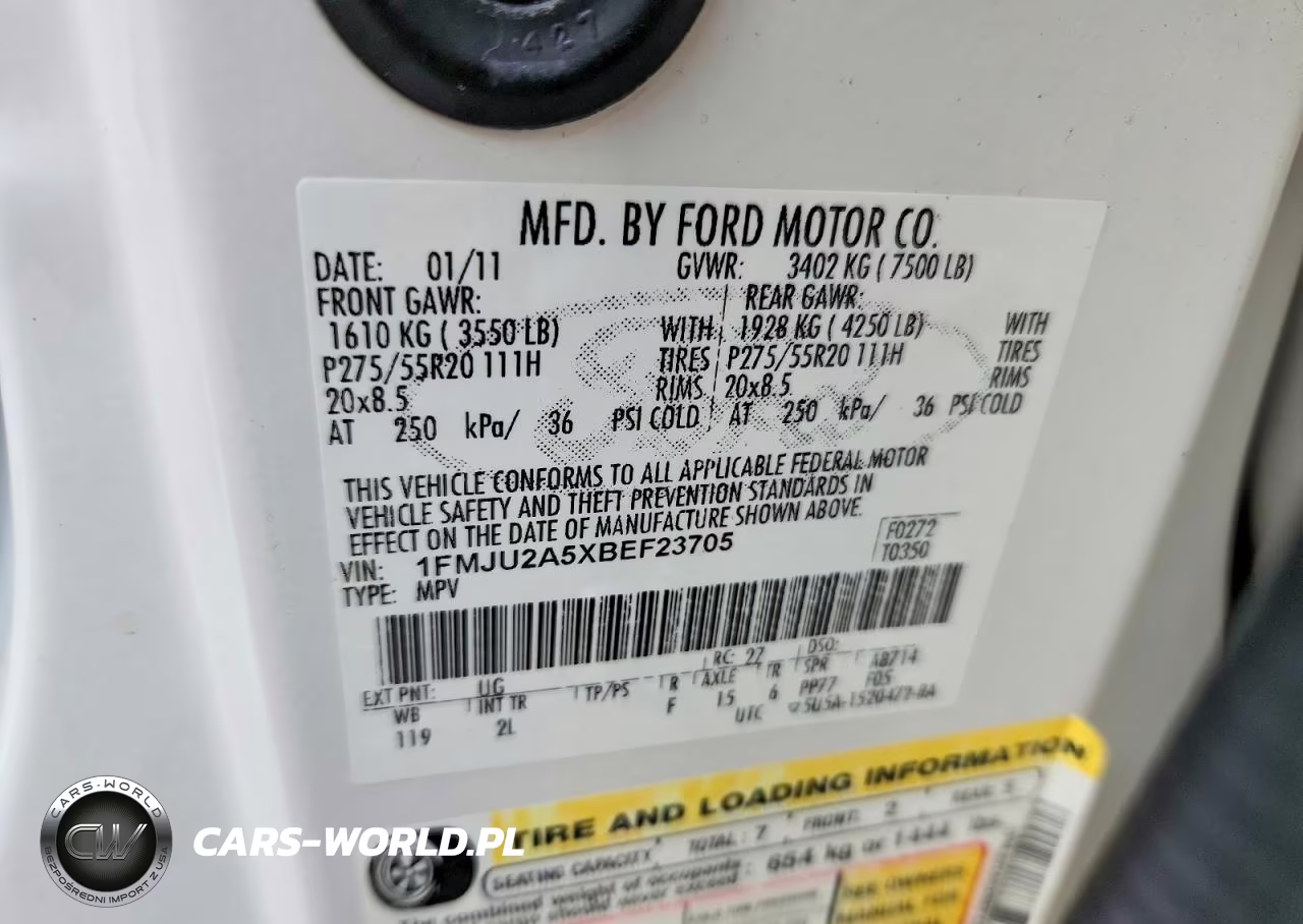 2011 Ford Expedition Limited VIN:1FMJU2A5XBEF23705 - 13