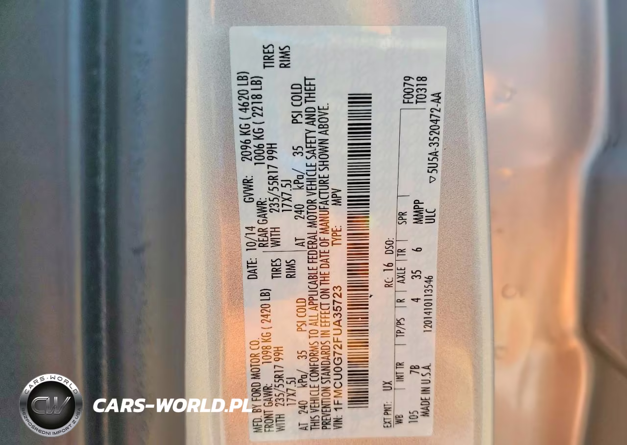 2015 Ford Escape Se VIN:1FMCU0G72FUA35723 - 13