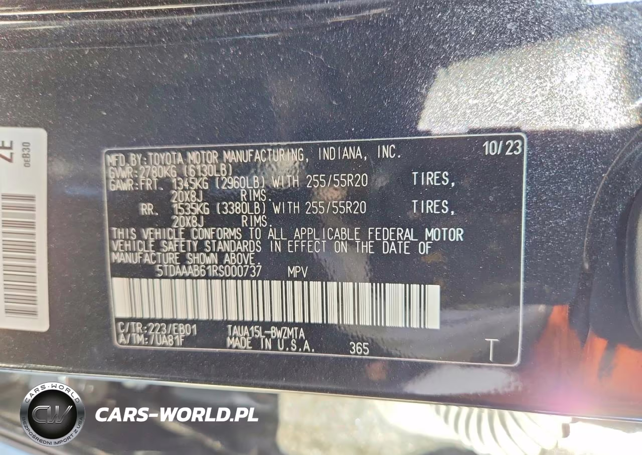 2024 Lexus Tx 350 Premium VIN:5TDAAAB61RS000737 - 13