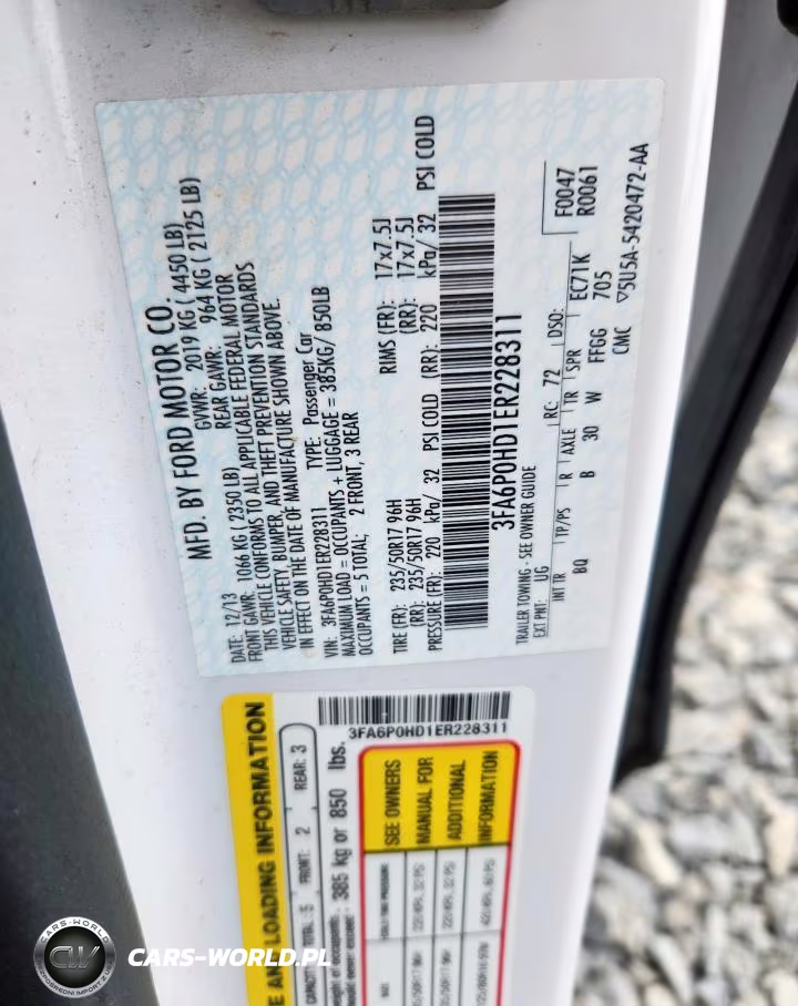 2014 Ford Fusion Se VIN:3FA6P0HD1ER228311 - 12
