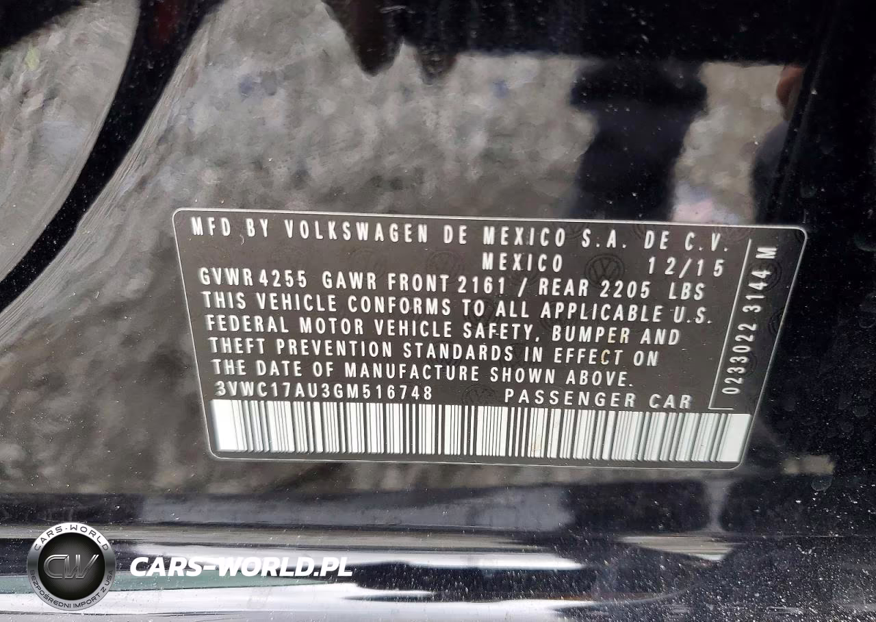 2016 Volkswagen Golf Sportwagen S VIN:3VWC17AU3GM516748 - 13