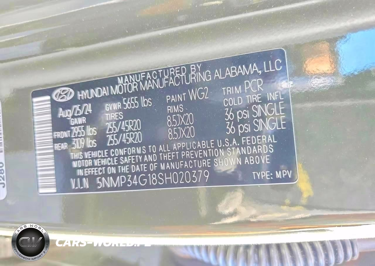 2025 Hyundai Santa Fe Limited VIN:5NMP34G18SH020379 - 13