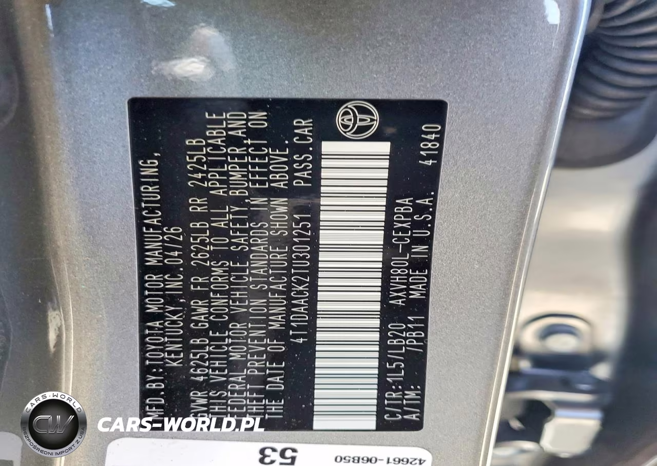 2026 Toyota Camry Xse VIN:4T1DAACK2TU301251 - 13