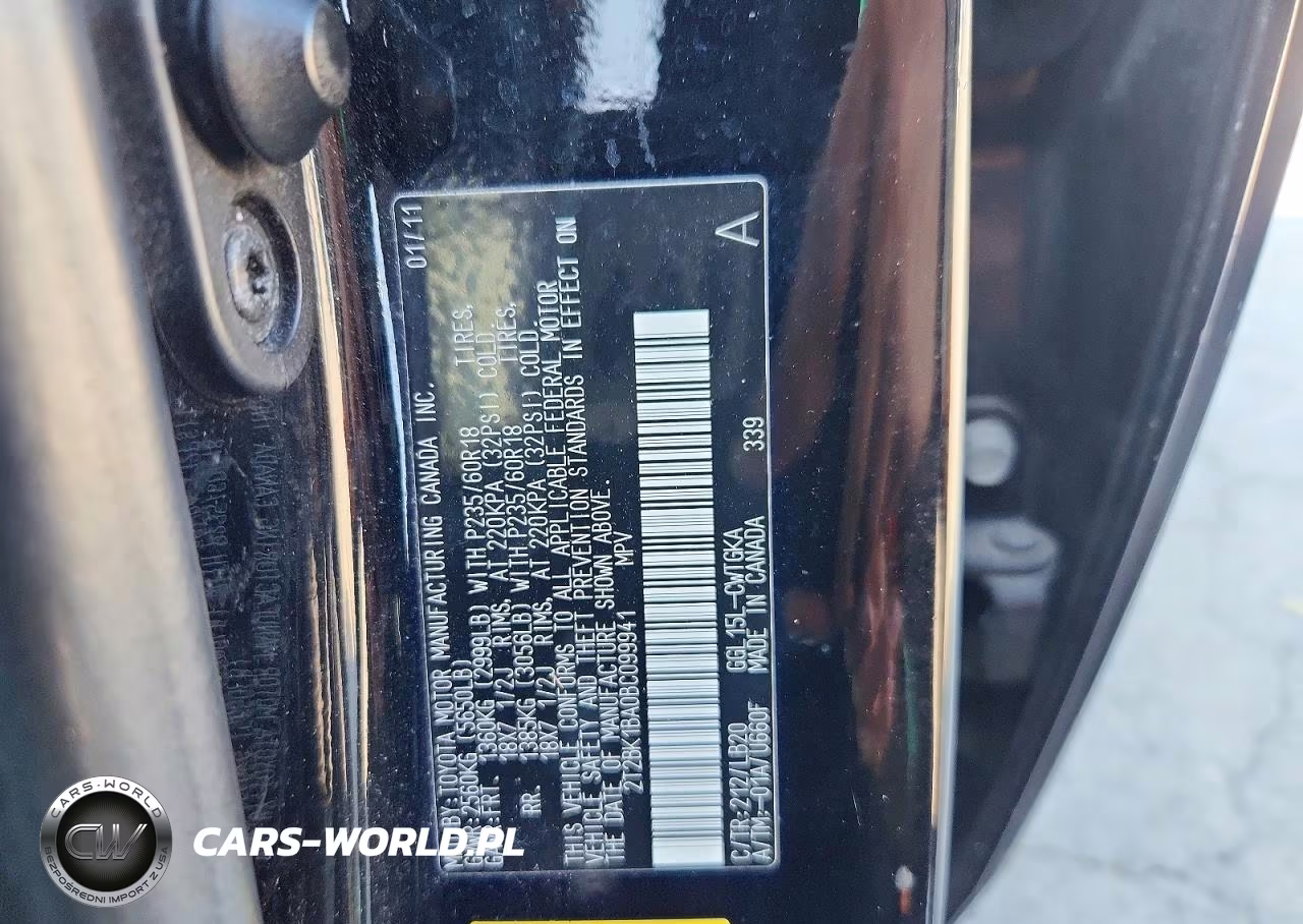2011 Lexus Rx 350 VIN:2T2BK1BA0BC099941 - 13