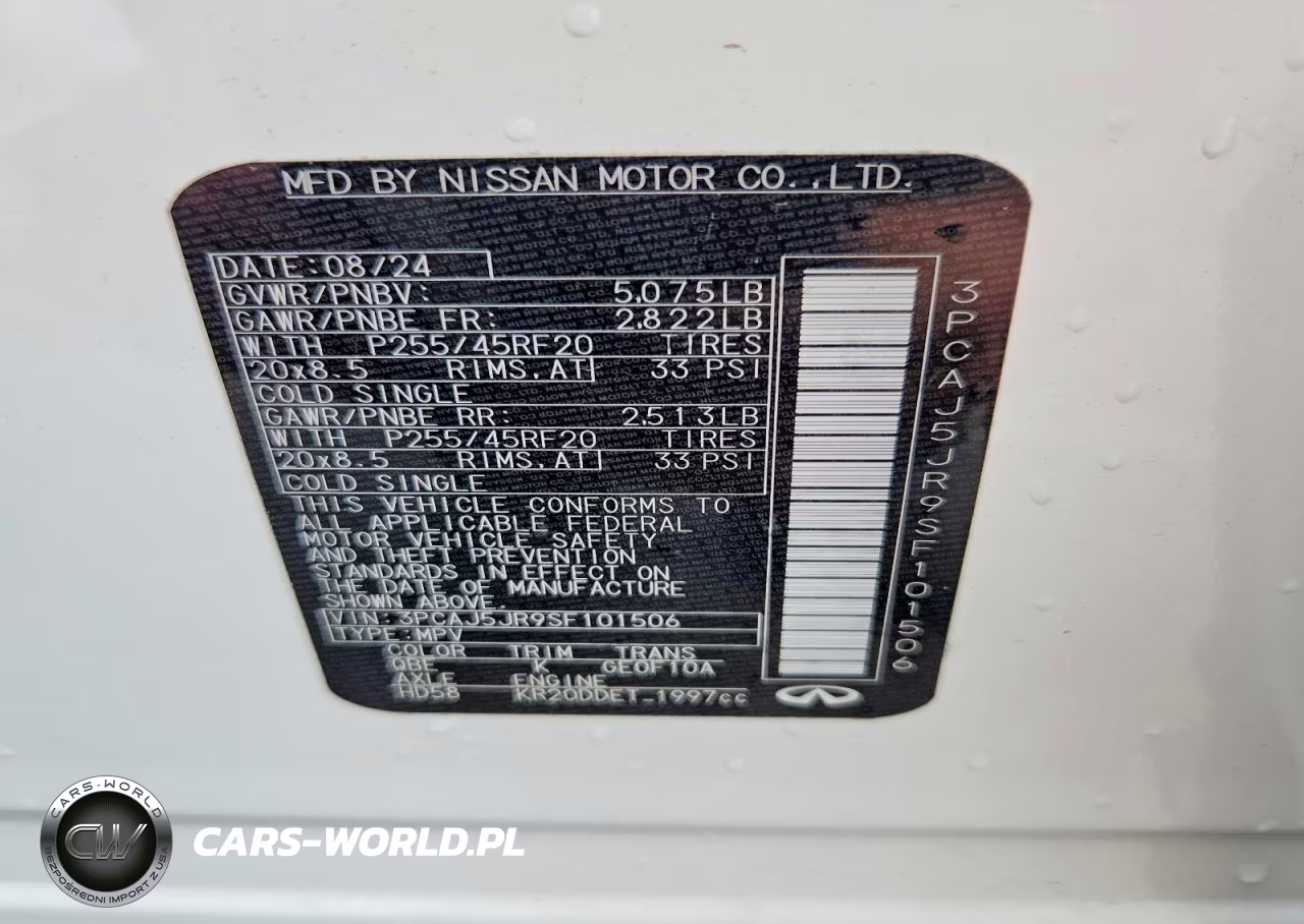 2025 Infiniti Qx55 Luxe VIN:3PCAJ5JR9SF101506 - 13
