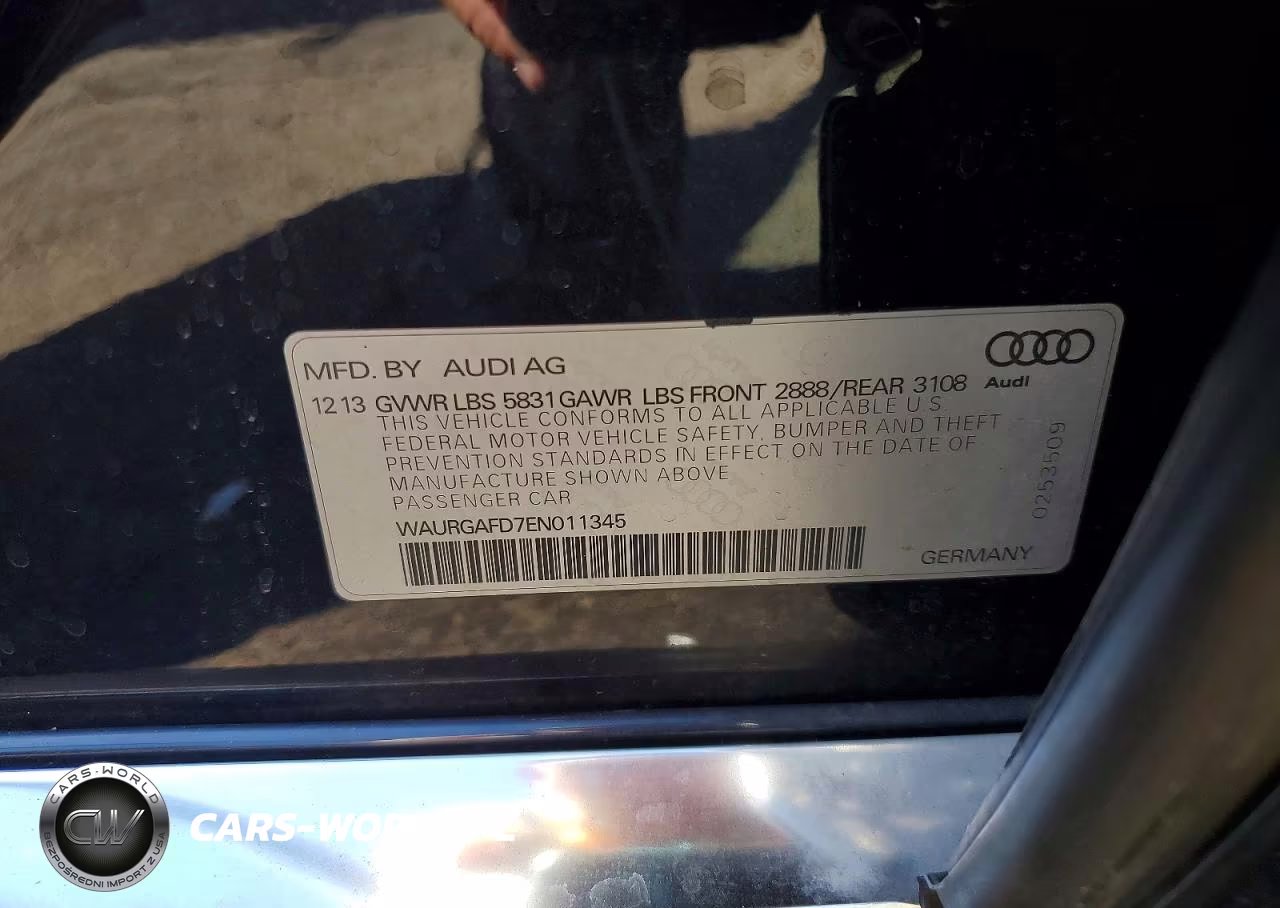 2014 Audi A8 L Quattro VIN:WAURGAFD7EN011345 - 12