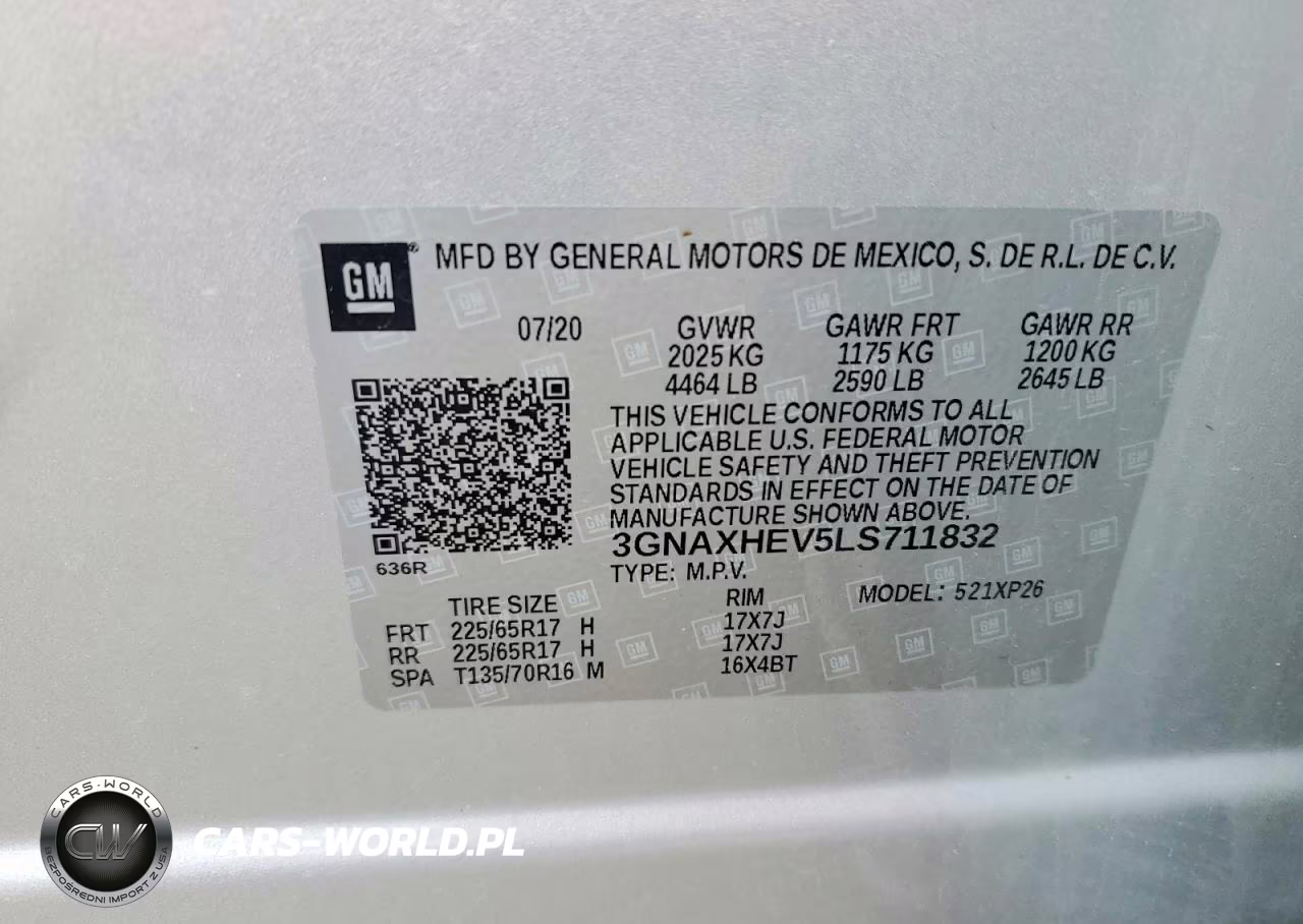 2020 Chevrolet Equinox Ls VIN:3GNAXHEV5LS711832 - 13