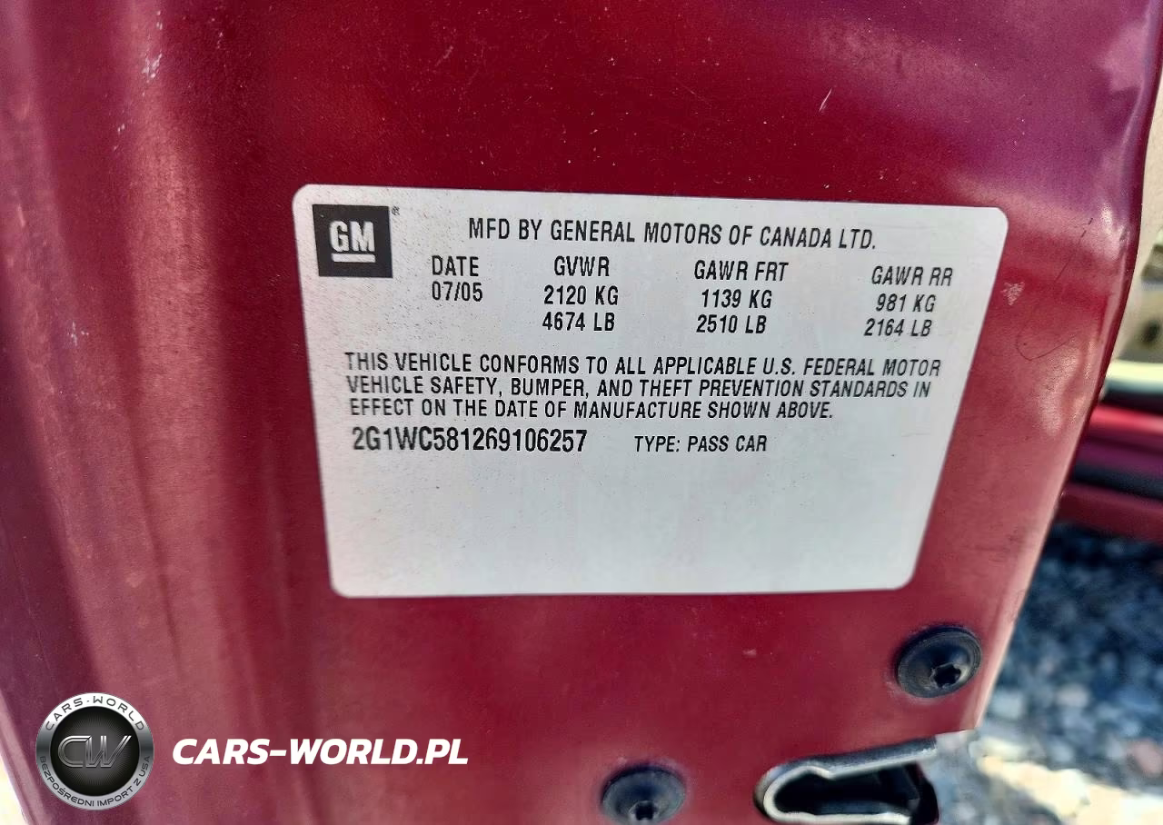 2006 Chevrolet Impala Lt VIN:2G1WC581269106257 - 13