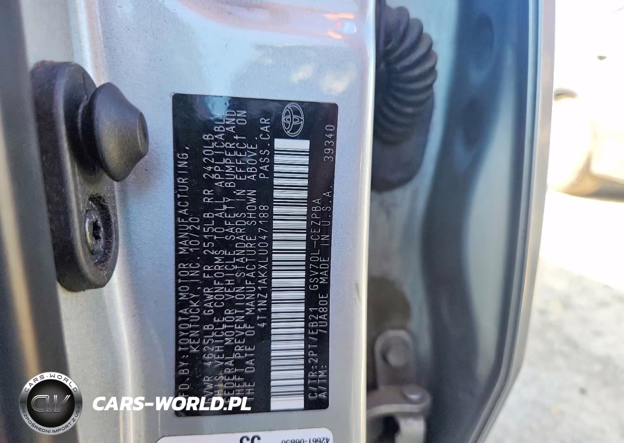 2020 Toyota Camry Trd VIN:4T1NZ1AKXLU047188 - 12
