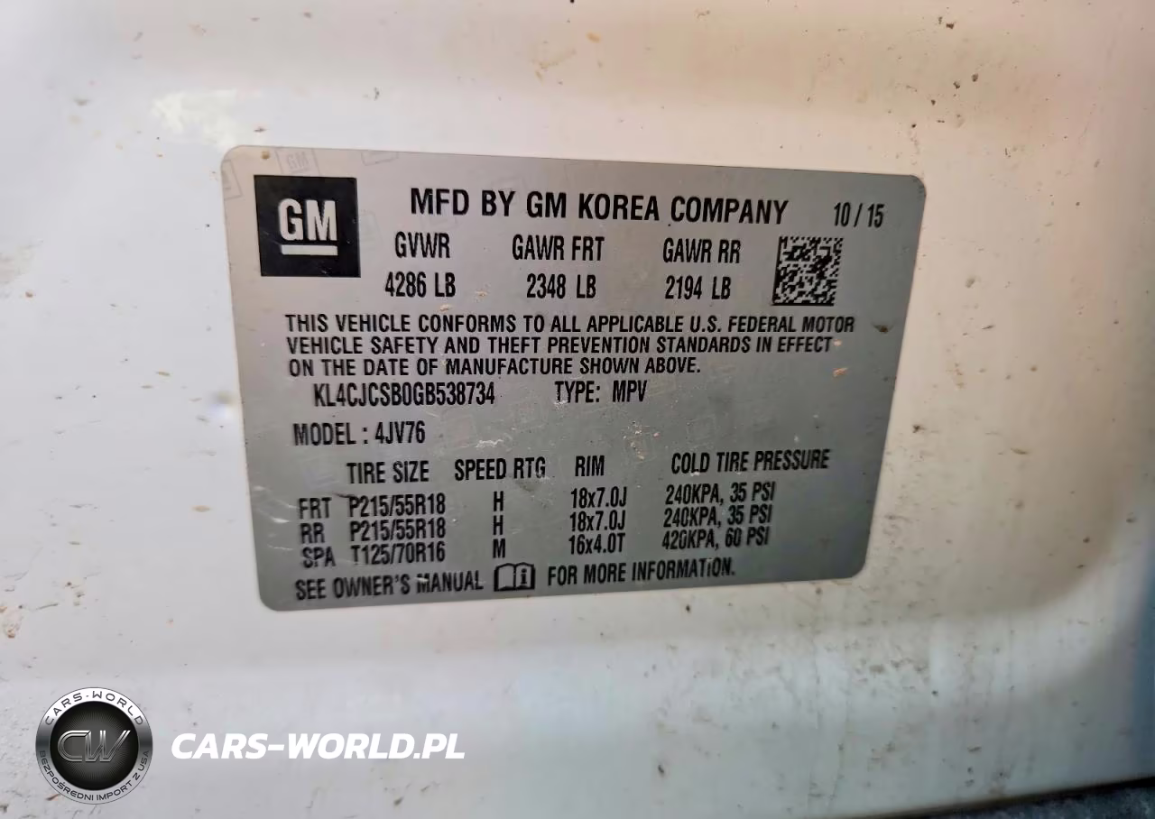 2016 Buick Encore VIN:KL4CJCSB0GB538734 - 13