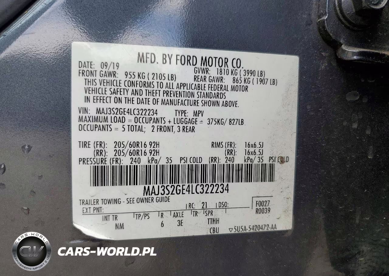 2020 Ford Ecosport Se VIN:MAJ3S2GE4LC322234 - 13
