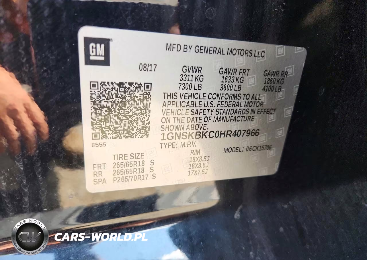 2017 Chevrolet Tahoe K1500 Lt VIN:1GNSKBKC0HR407966 - 13