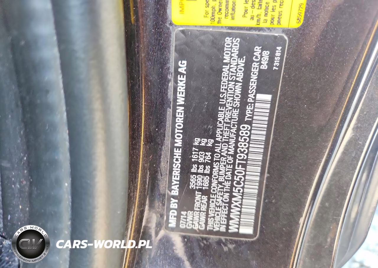 2015 Mini Cooper VIN:WMWXM5C50FT938589 - 12
