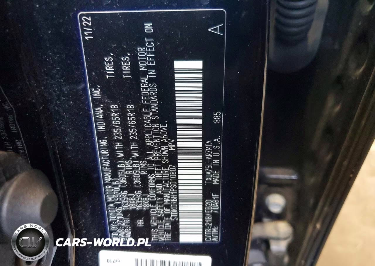 2023 Toyota Highlander Xle VIN:5TDKDRBH1PS010807 - 12