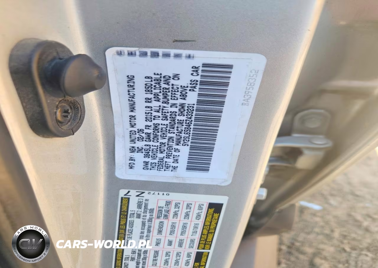 2006 Pontiac Vibe VIN:5Y2SL65846Z433231 - 12