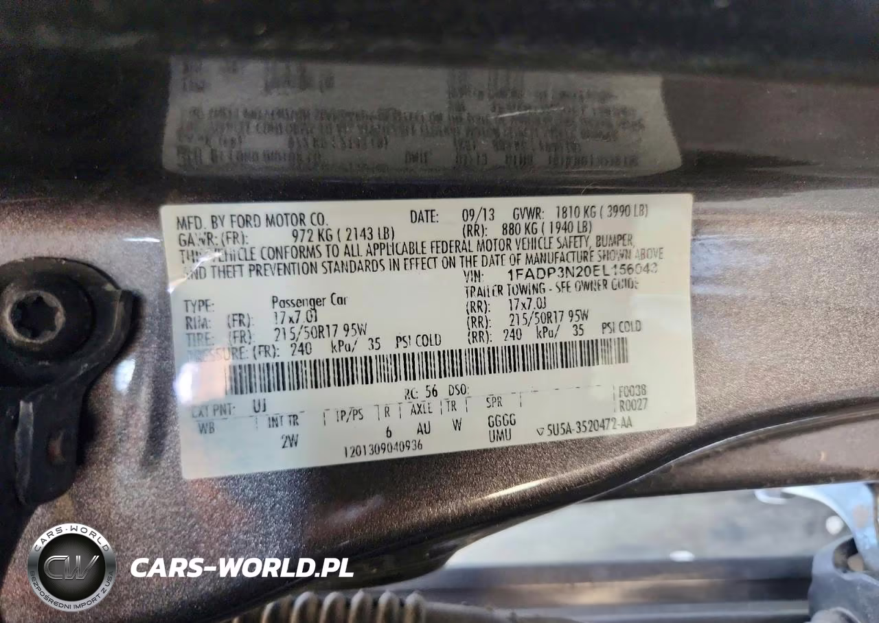 2014 Ford Focus Titanium VIN:1FADP3N20EL156043 - 12