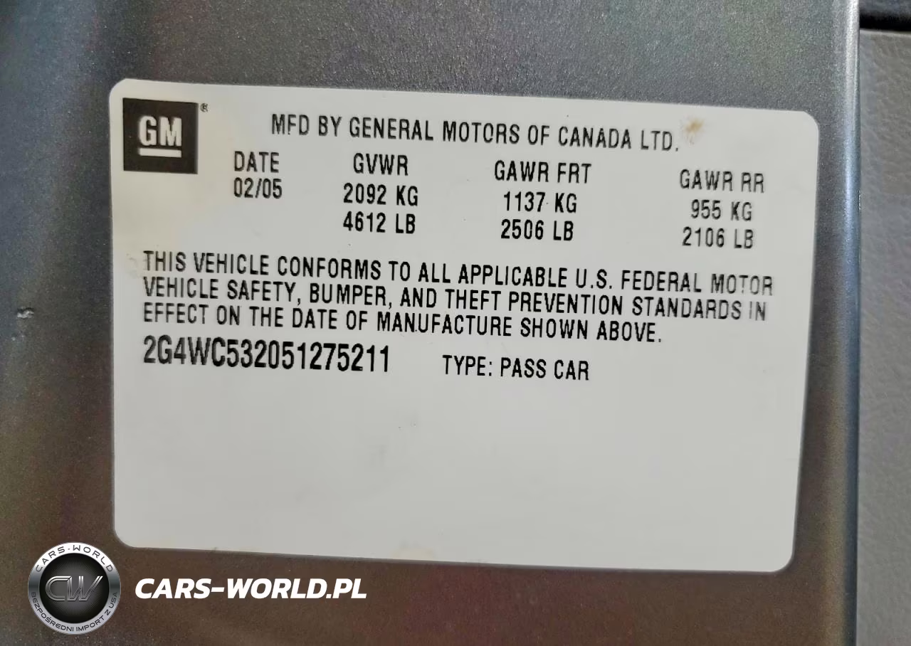 2005 Buick Lacrosse Cx VIN:2G4WC532051275211 - 12