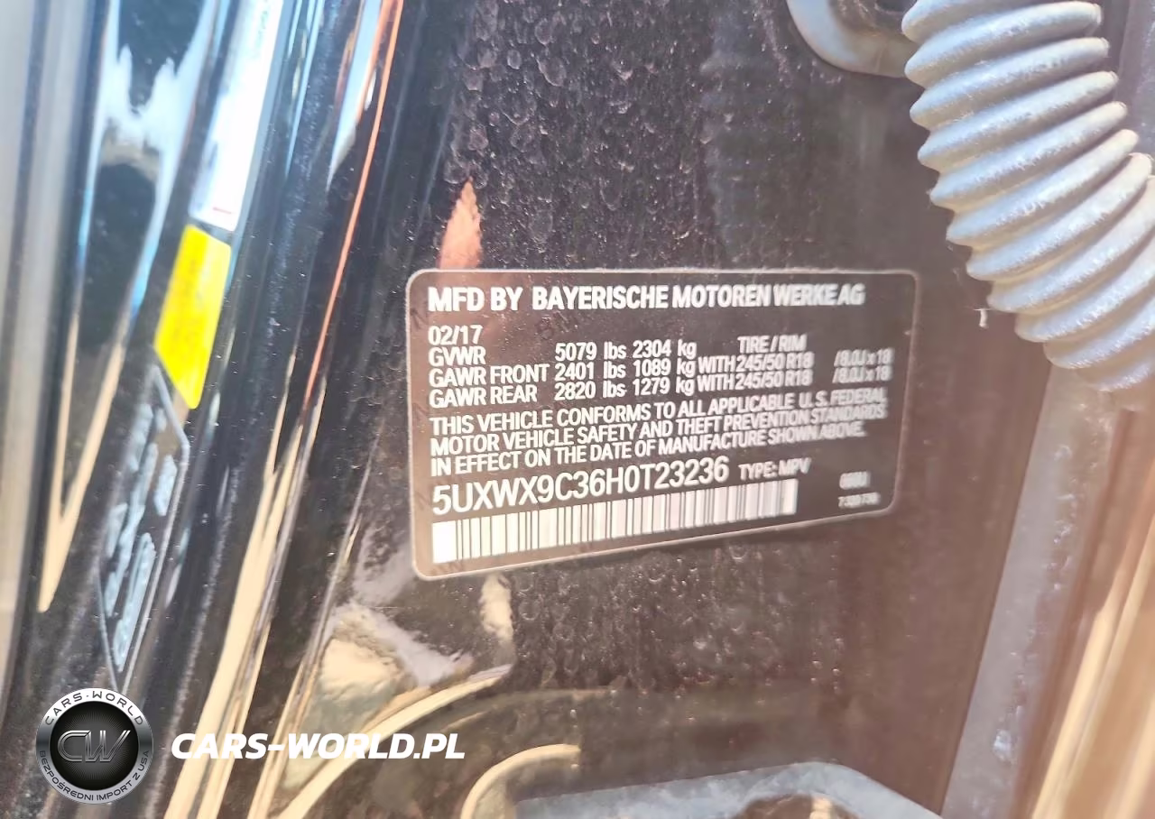 2017 BMW X3 xDrive28I VIN:5UXWX9C36H0T23236 - 13
