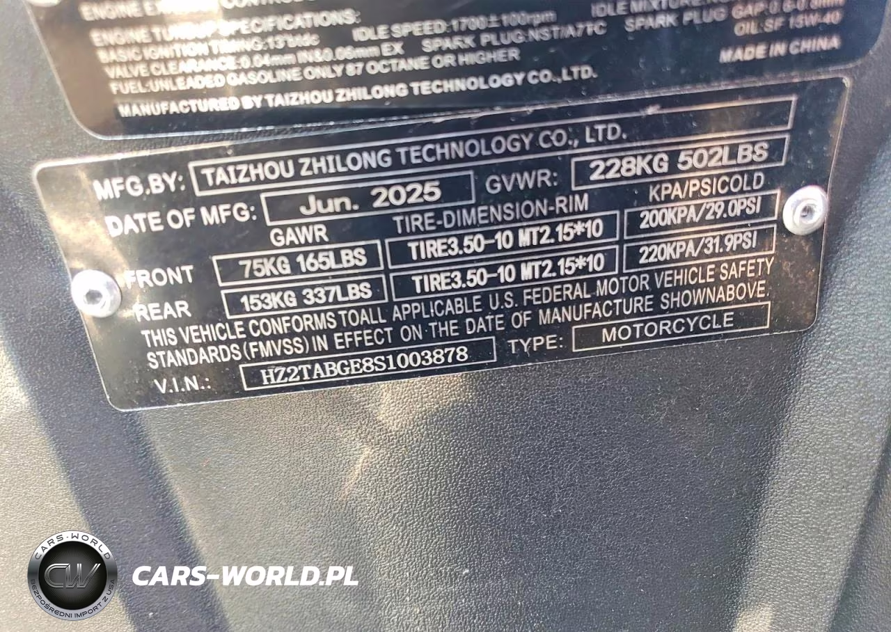 2025 Scooter Yune VIN:HZ2TABGE8S1003878 - 8