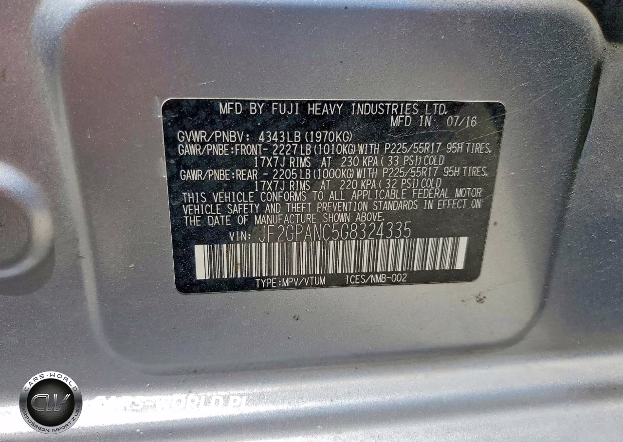 2016 Subaru Crosstrek Limited VIN:JF2GPANC5G8324335 - 14