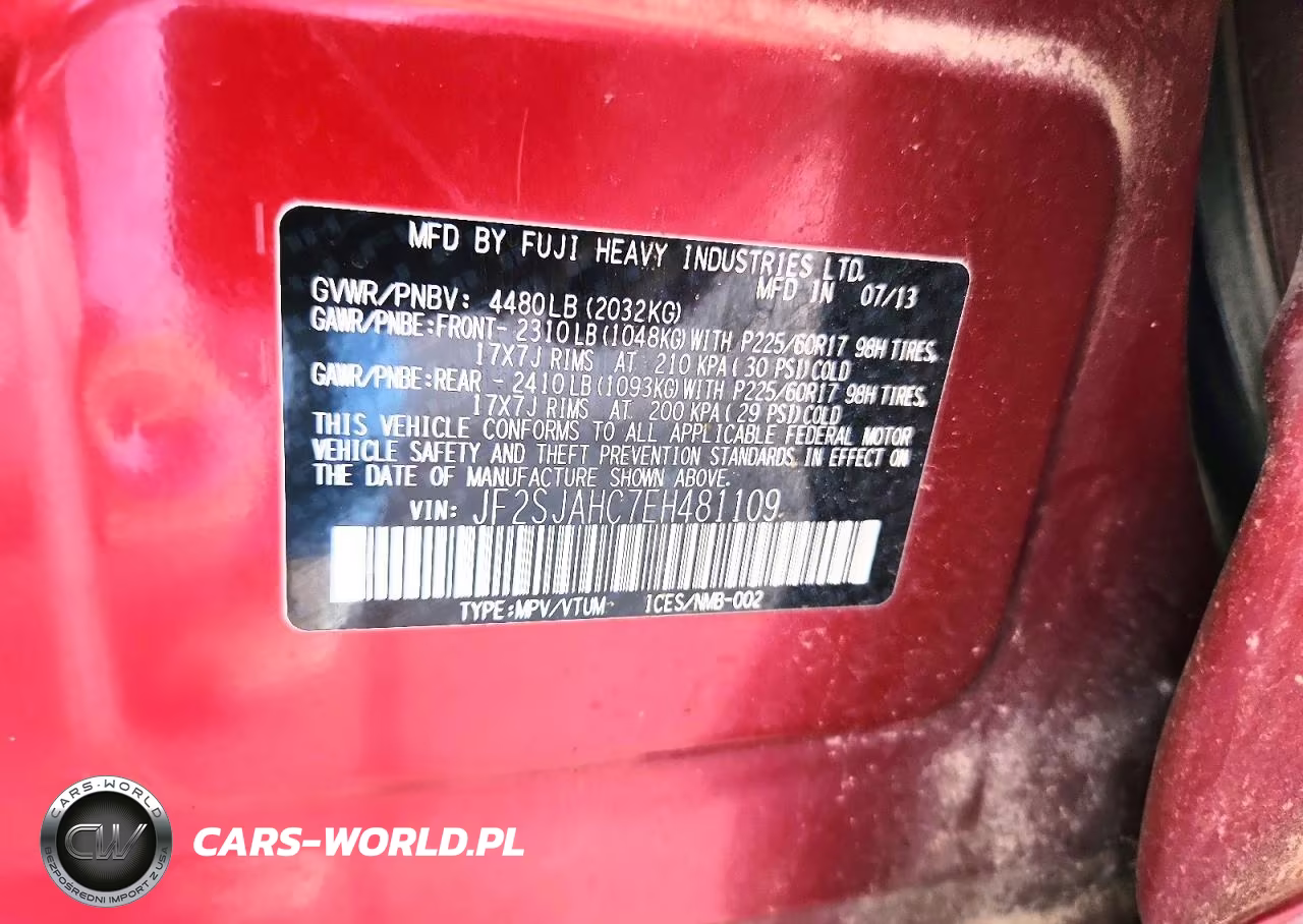 2014 Subaru Forester 2.5I Limited VIN:JF2SJAHC7EH481109 - 13