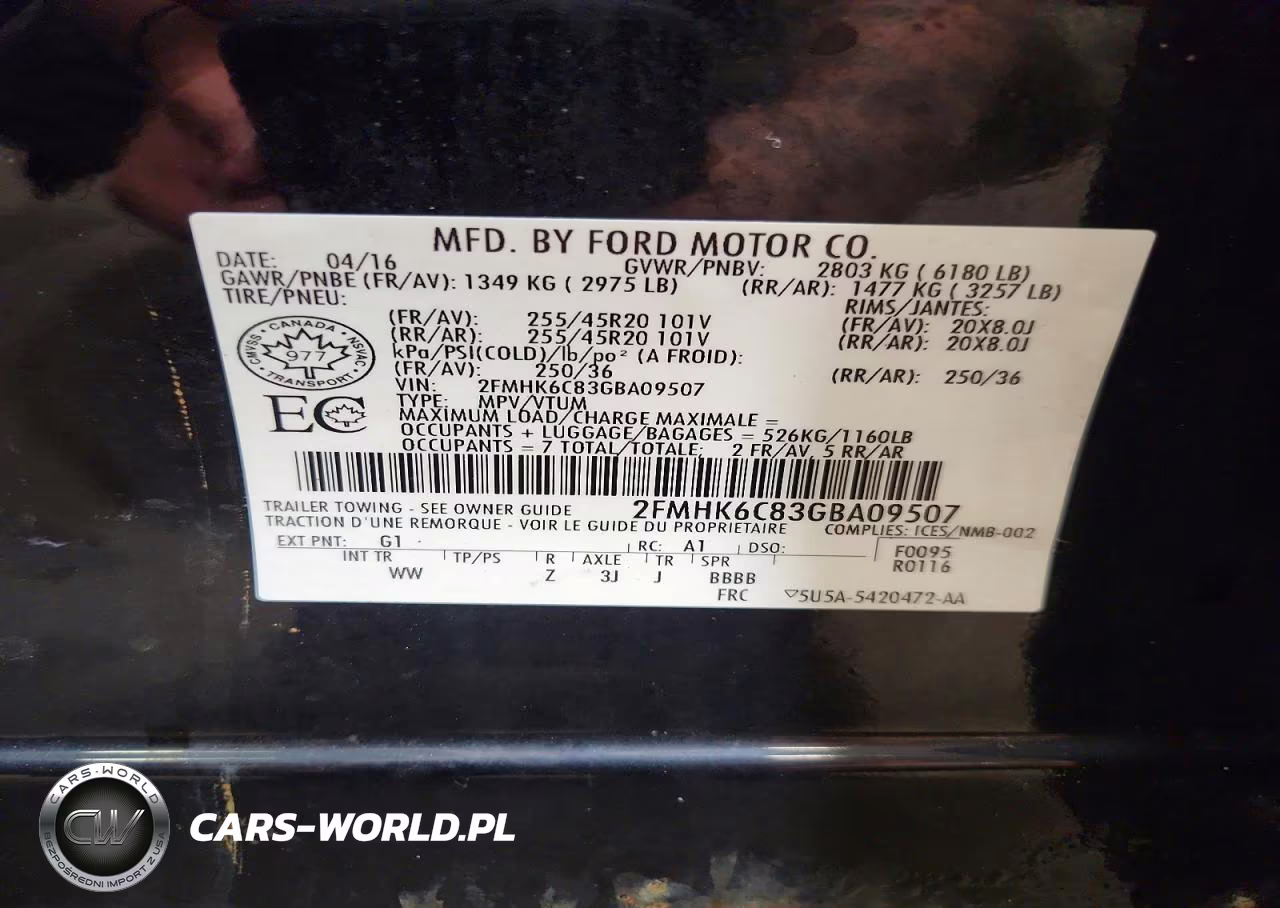 2016 Ford Flex Sel VIN:2FMHK6C83GBA09507 - 13
