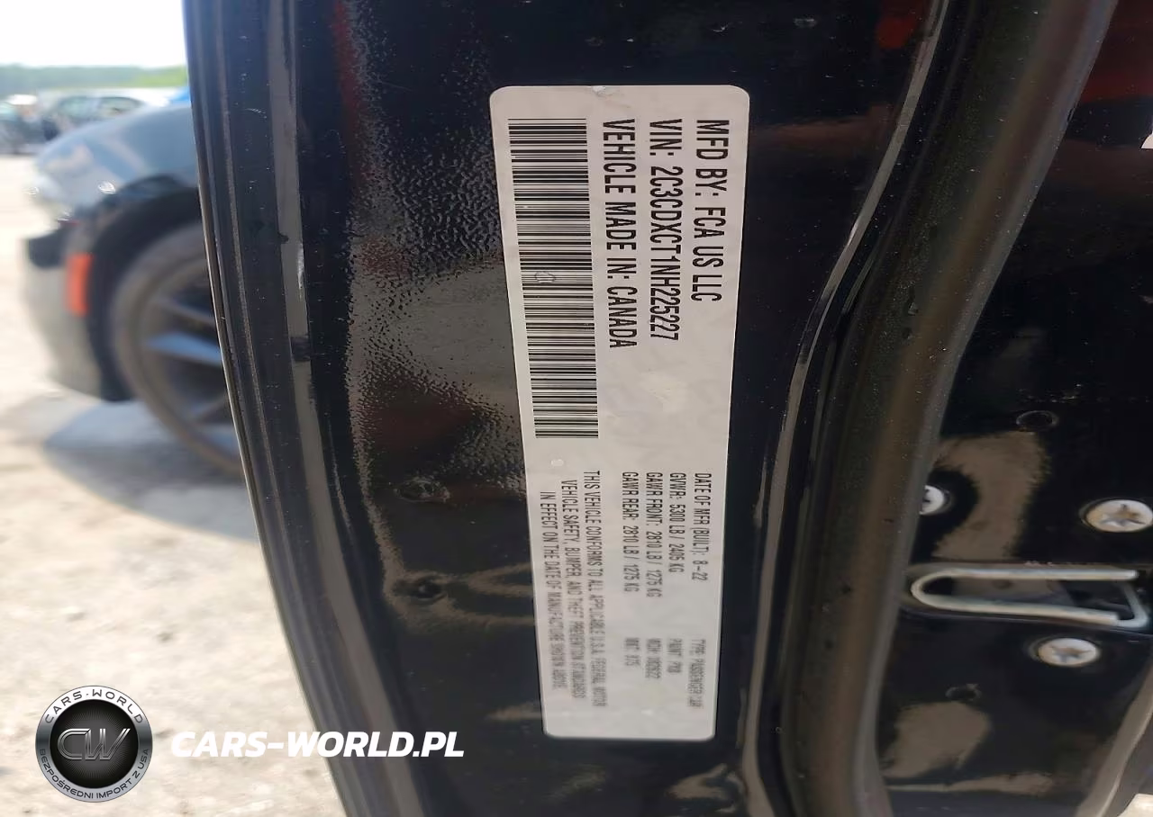 2022 Dodge Charger R-T VIN:2C3CDXCT1NH225227 - 12