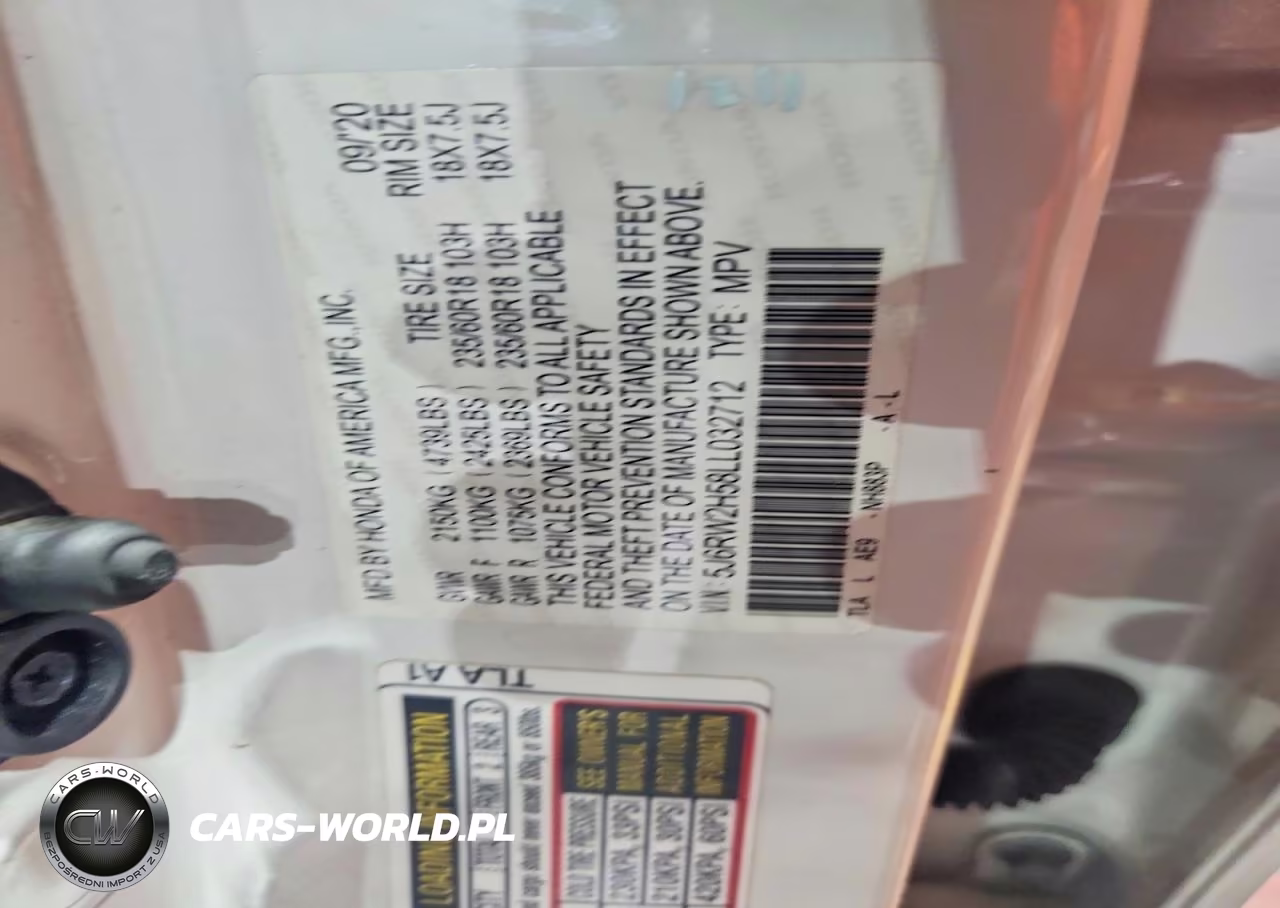2020 Honda Cr-V Ex VIN:5J6RW2H58LL032712 - 13