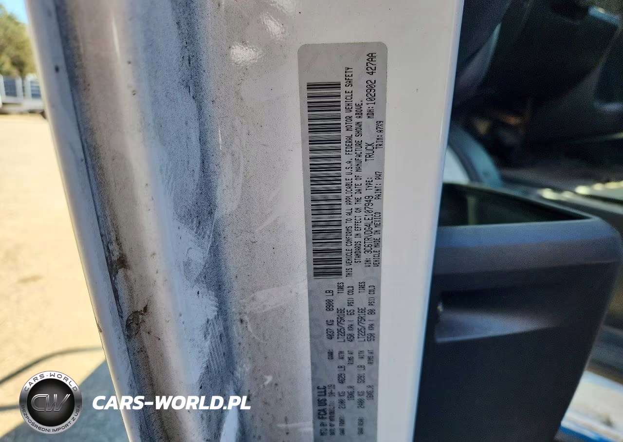 2020 Ram Promaster 2500 Delivery Van VIN:3C6TRVDG4LE107949 - 12