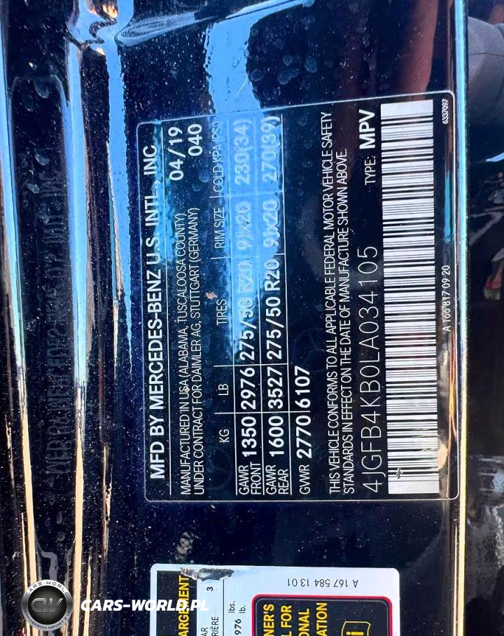 2020 Mercedes-Benz Gle 350 4Matic VIN:4JGFB4KB0LA034105 - 10
