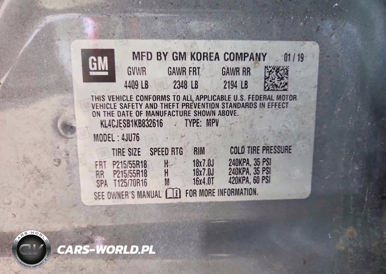 2019 Buick Encore Preferred VIN:KL4CJESB1KB832616 - 13