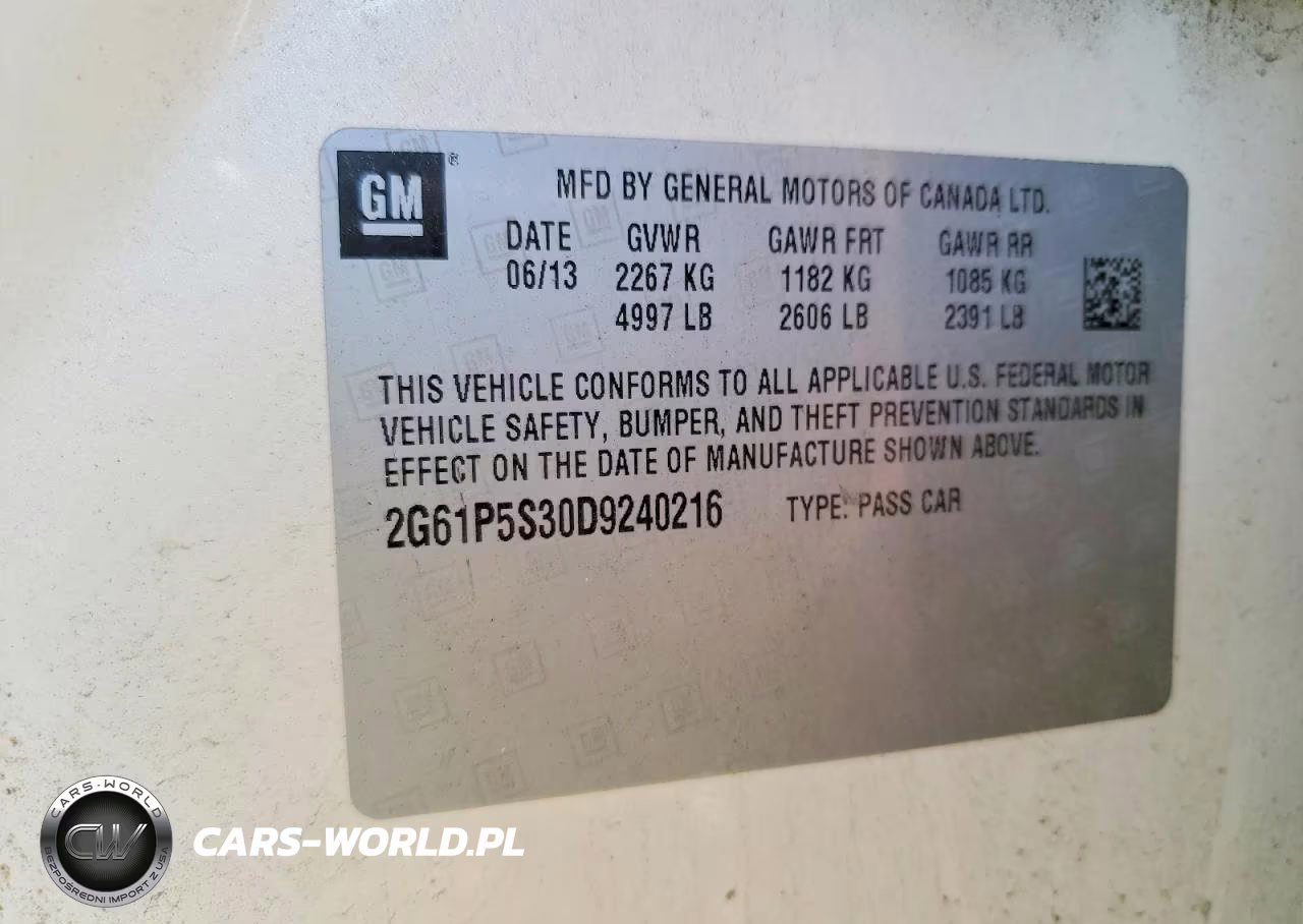 2013 Cadillac Xts Luxury Collection VIN:2G61P5S30D9240216 - 12