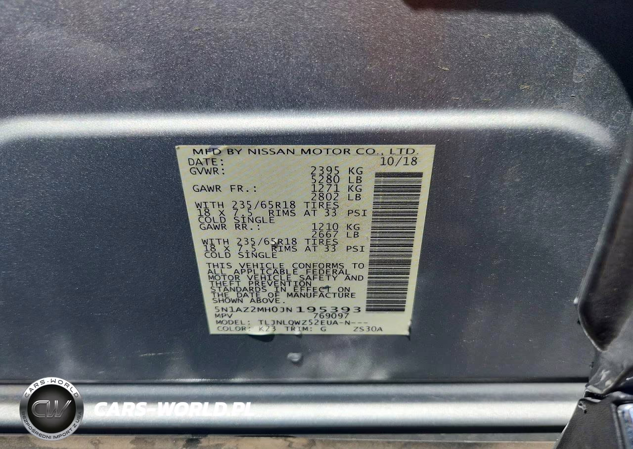 2018 Nissan Murano Sv VIN:5N1AZ2MH0JN195393 - 13