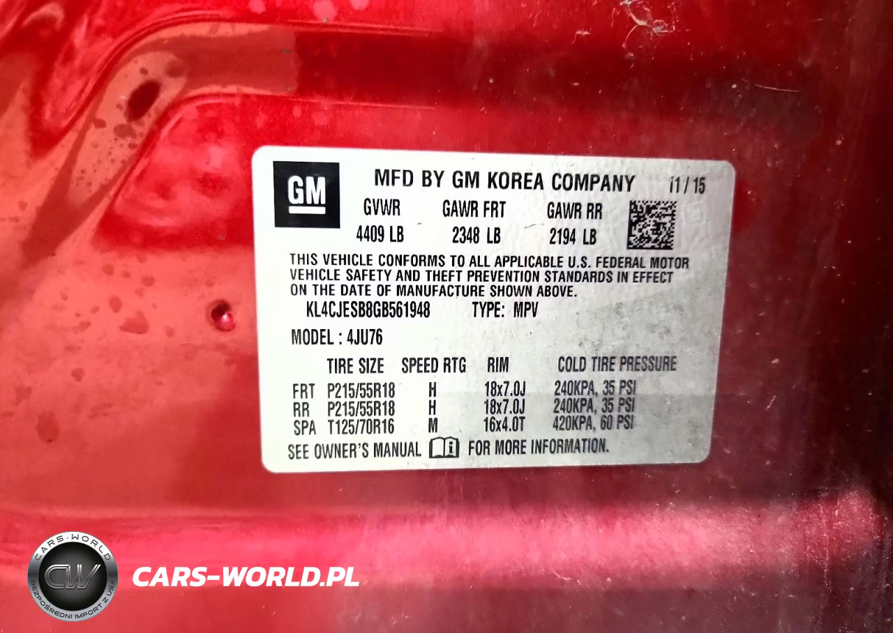 2016 Buick Encore VIN:KL4CJESB8GB561948 - 13