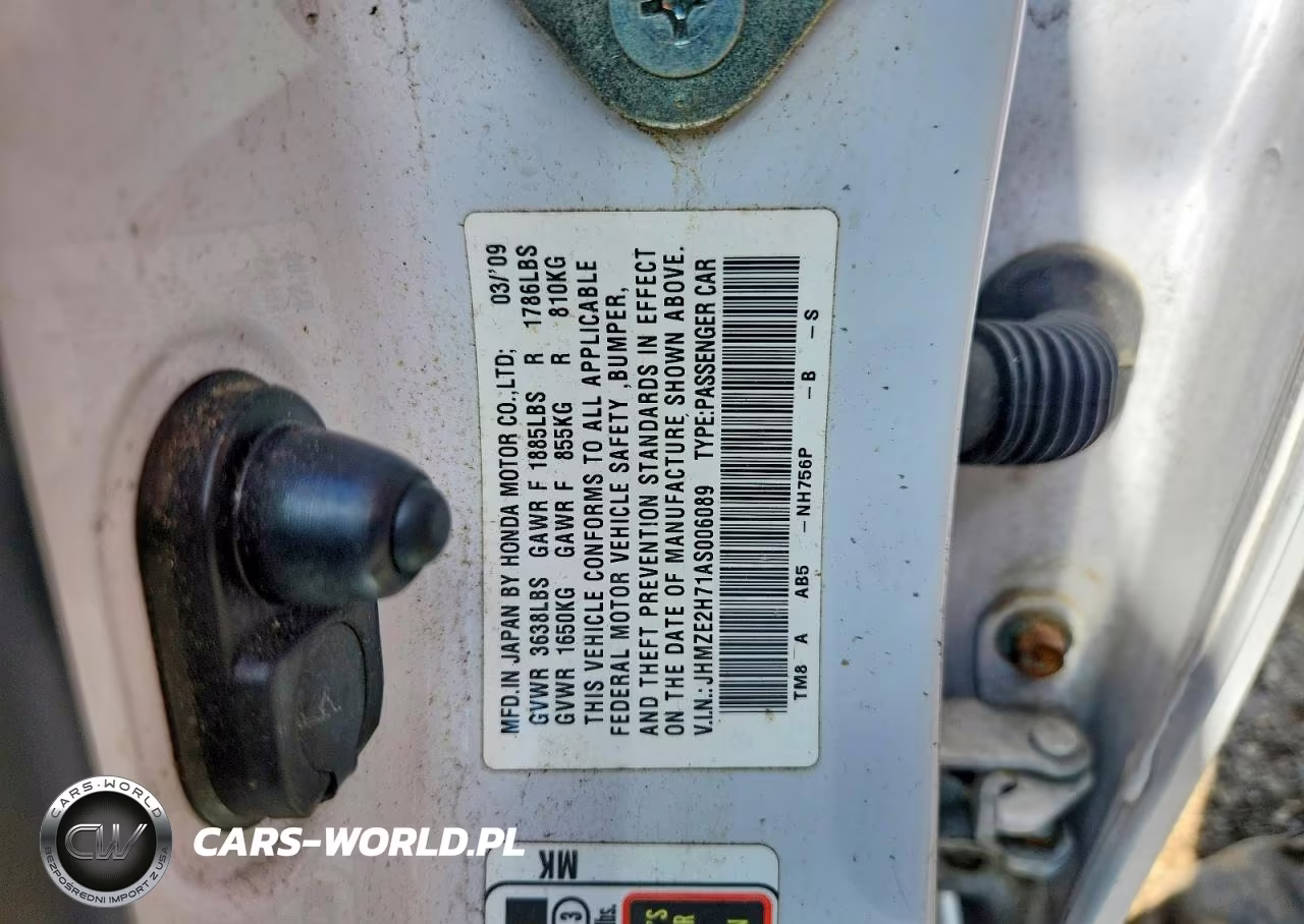 2010 Honda Insight Ex VIN:JHMZE2H71AS006089 - 12