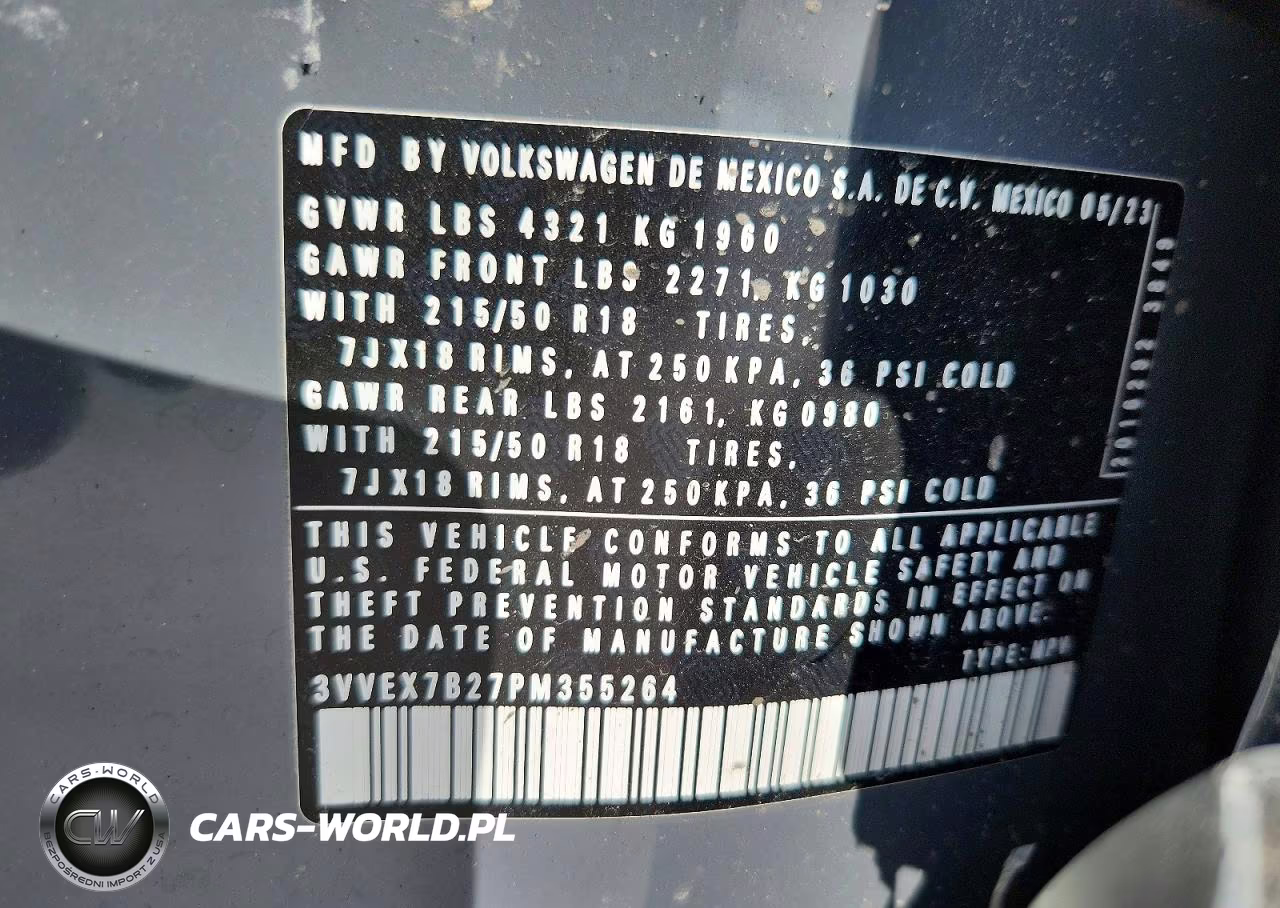 2023 Volkswagen Taos Se VIN:3VVEX7B27PM355264 - 13