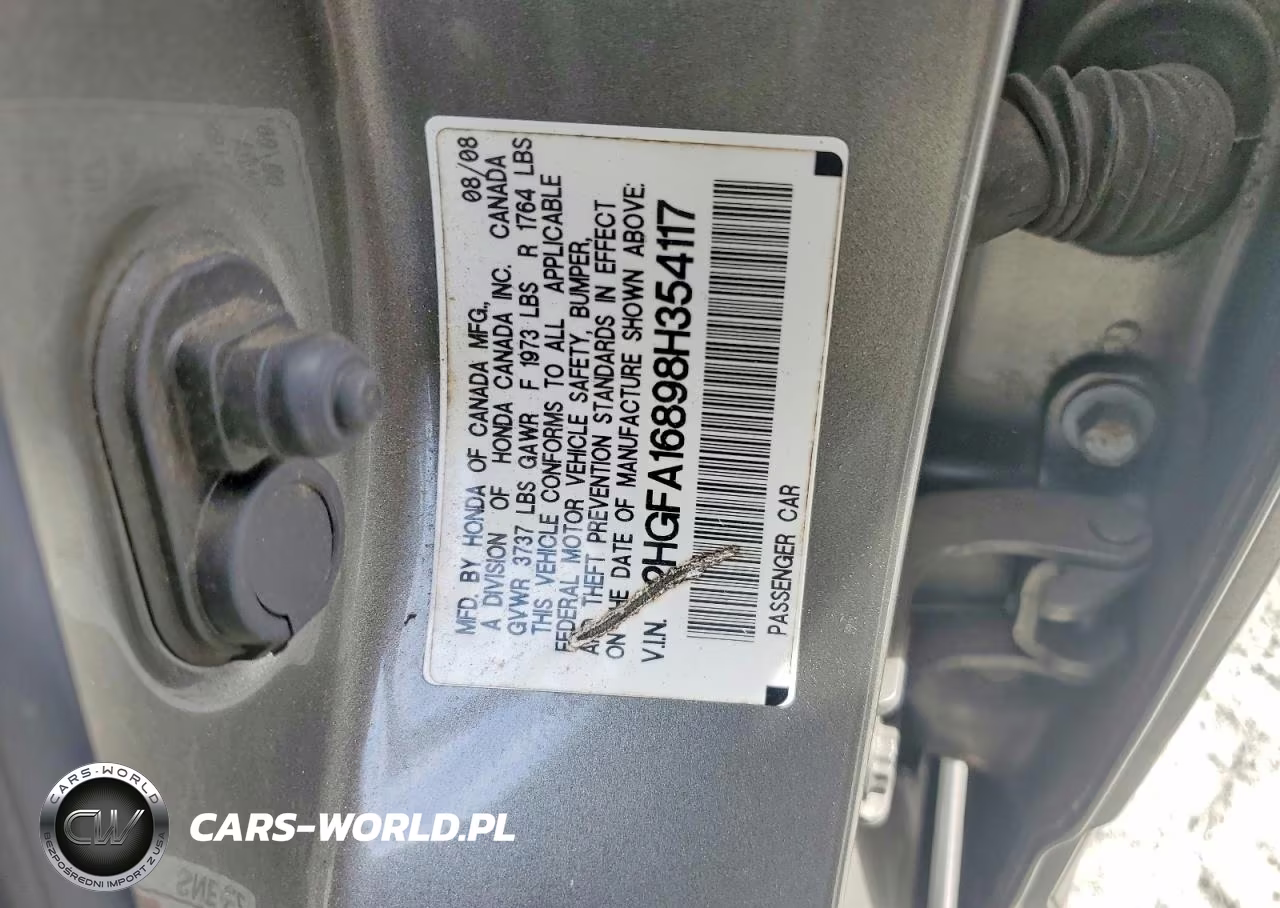 2008 Honda Civic Ex VIN:2HGFA16898H354117 - 13