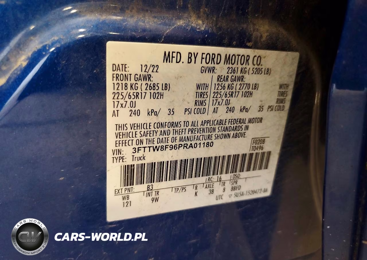 2023 Ford Maverick Xl VIN:3FTTW8F96PRA01180 - 12
