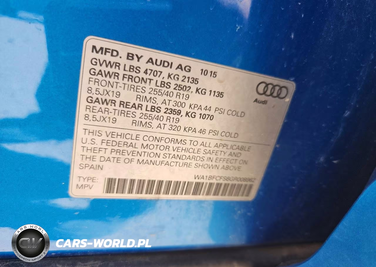 2016 Audi Q3 Premium Plus VIN:WA1BFCFS6GR008962 - 13