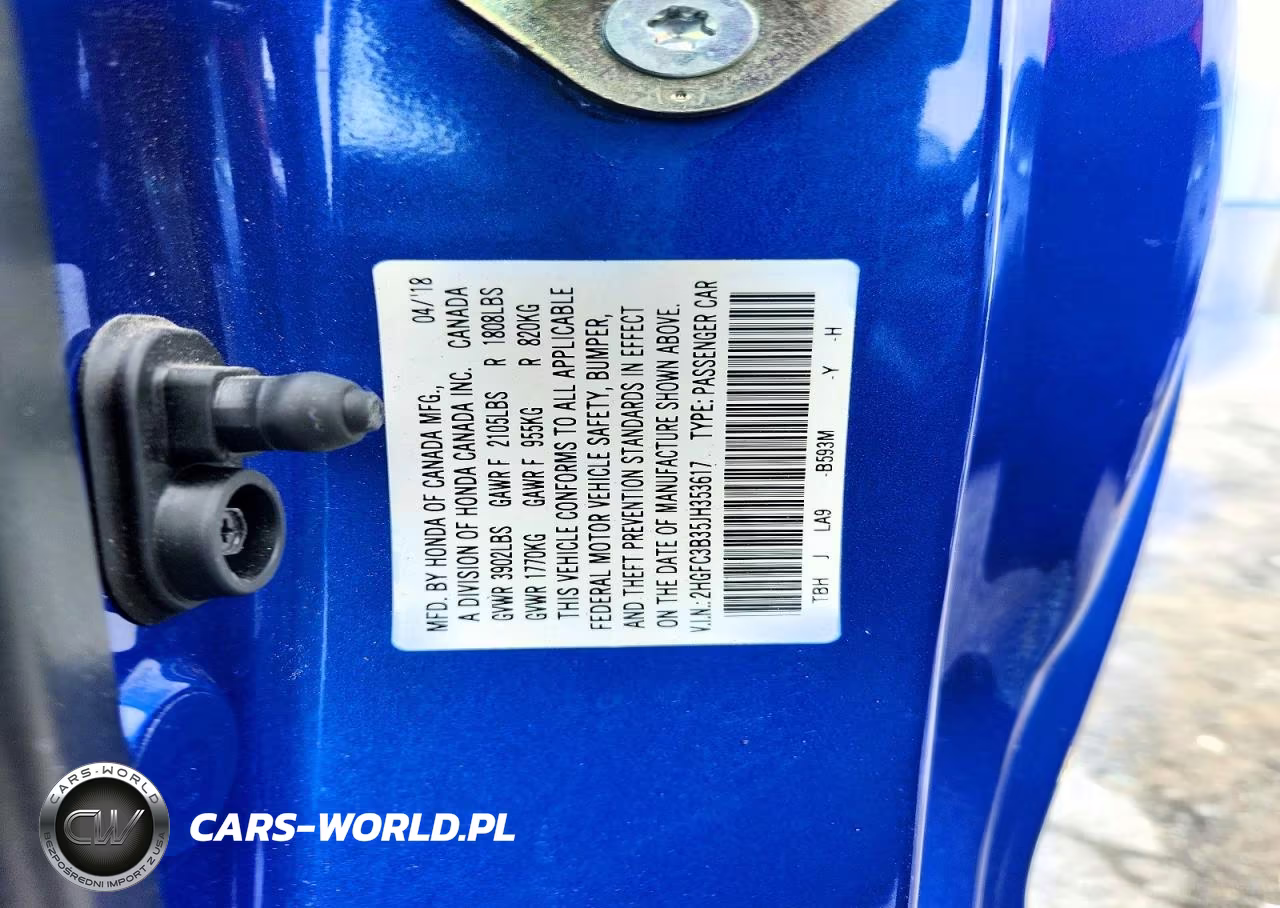 2018 Honda Civic Ex VIN:2HGFC3B35JH353617 - 12