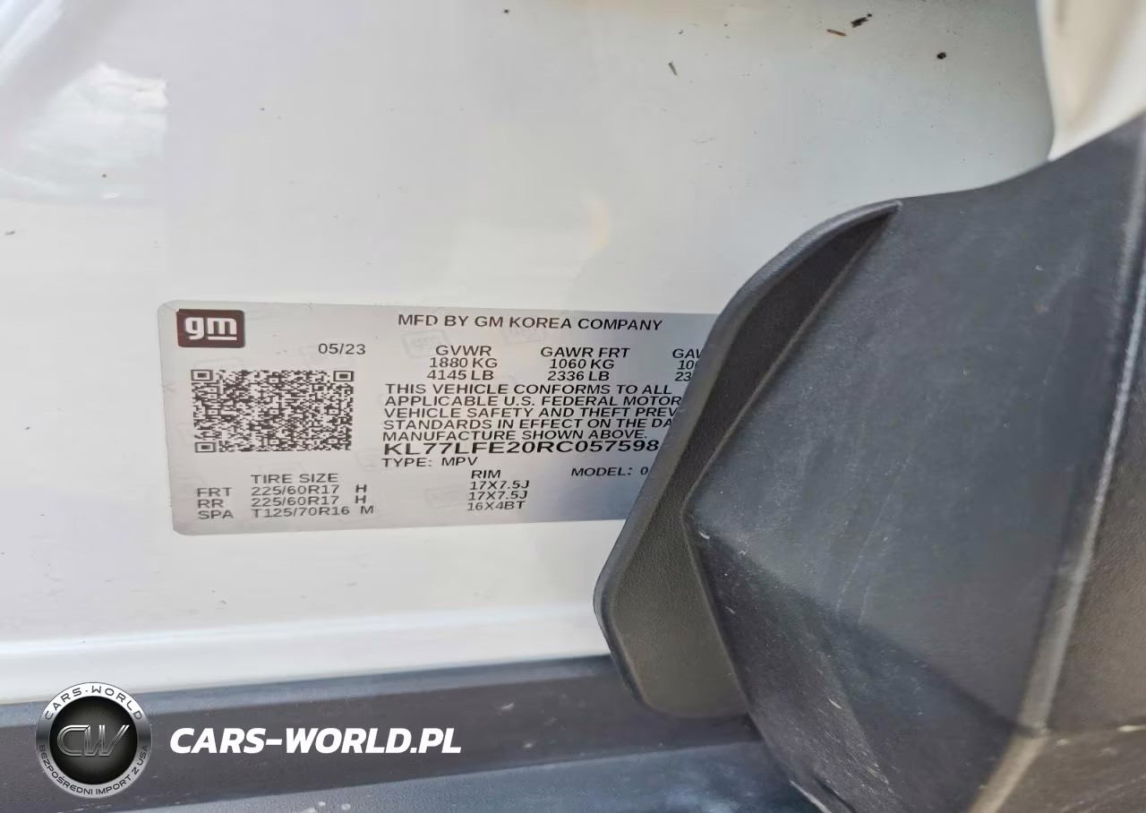 2024 Chevrolet Trax Ls VIN:KL77LFE20RC057598 - 13