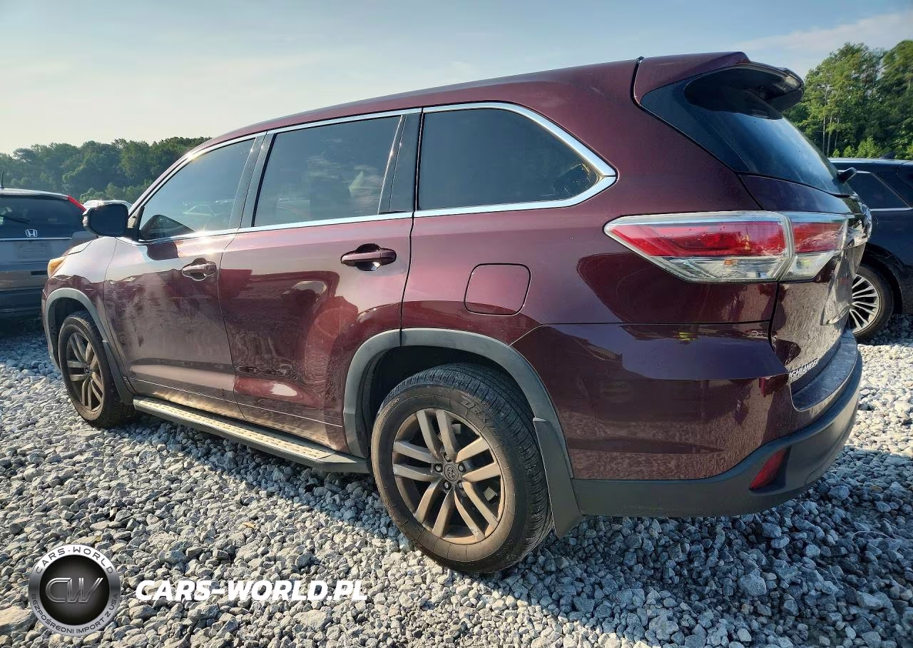2014 Toyota Highlander Le VIN:5TDZARFH6ES004287 - 2