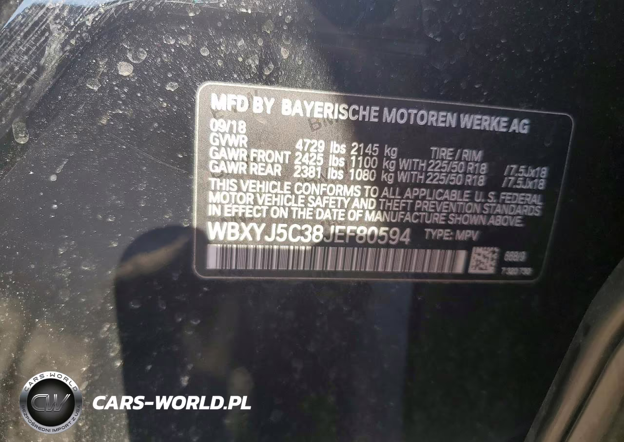 2018 BMW X2 xDrive28I VIN:WBXYJ5C38JEF80594 - 13