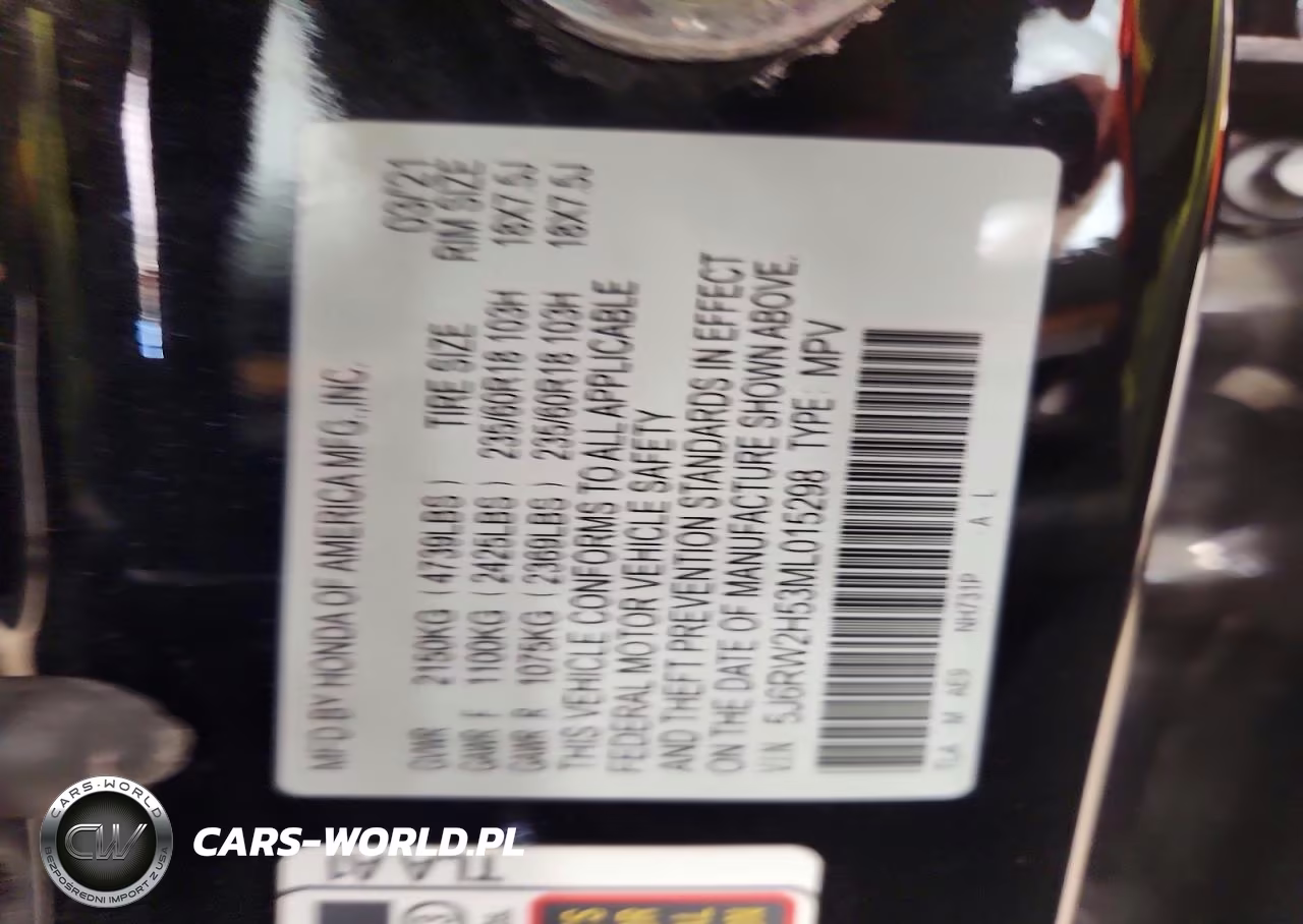 2021 Honda Cr-V Ex VIN:5J6RW2H53ML015298 - 13