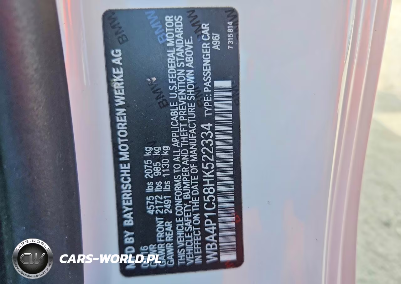 2017 BMW 440I VIN:WBA4P1C58HK522334 - 12