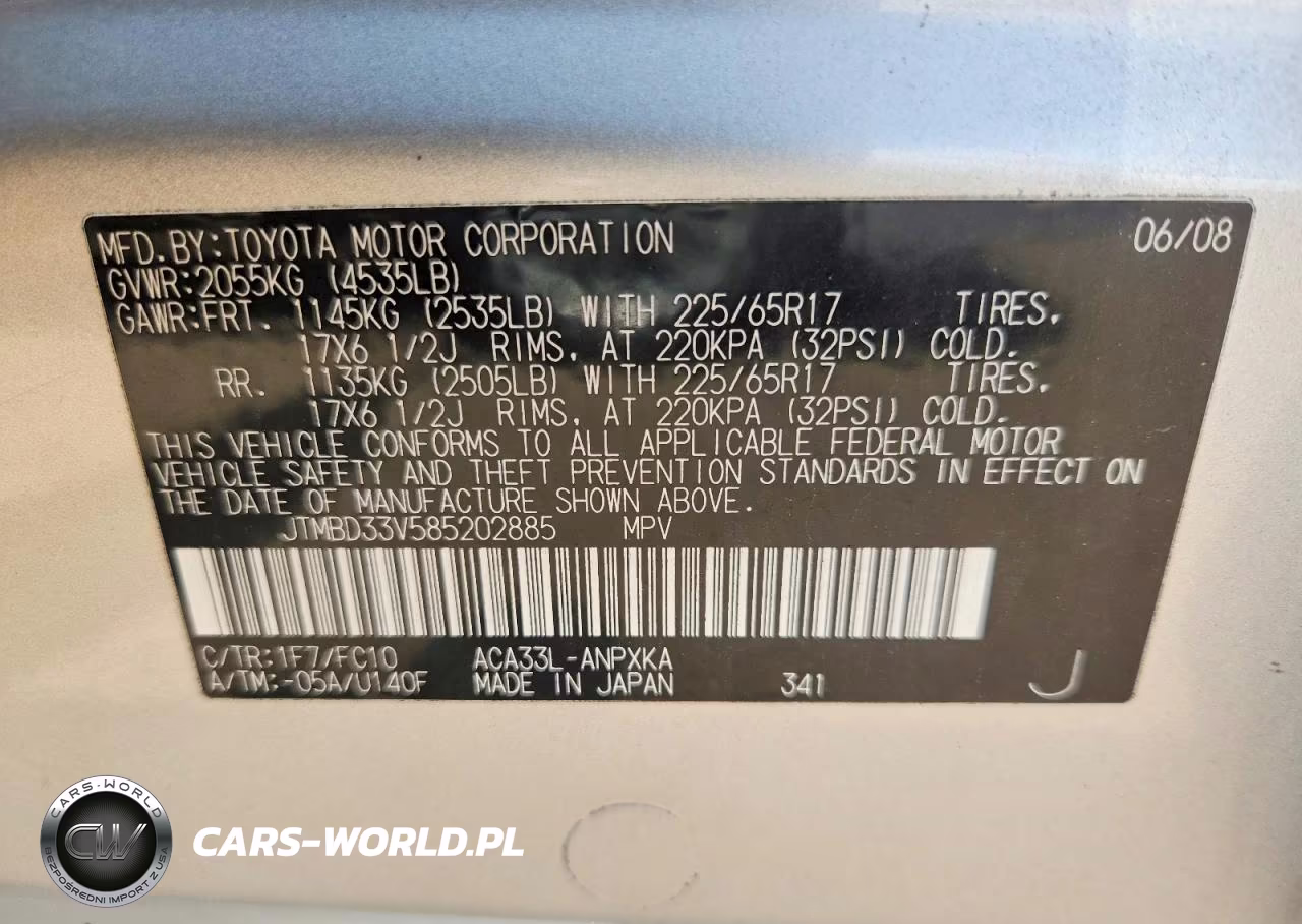 2008 Toyota Rav4 Base VIN:JTMBD33V585202885 - 13