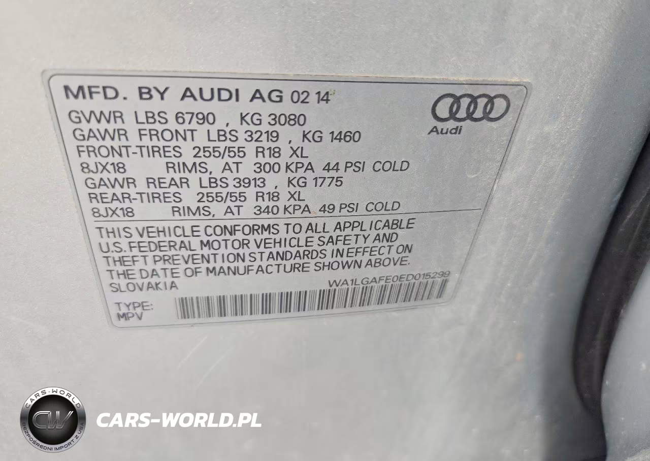 2014 Audi Q7 Premium Plus VIN:WA1LGAFE0ED015299 - 13