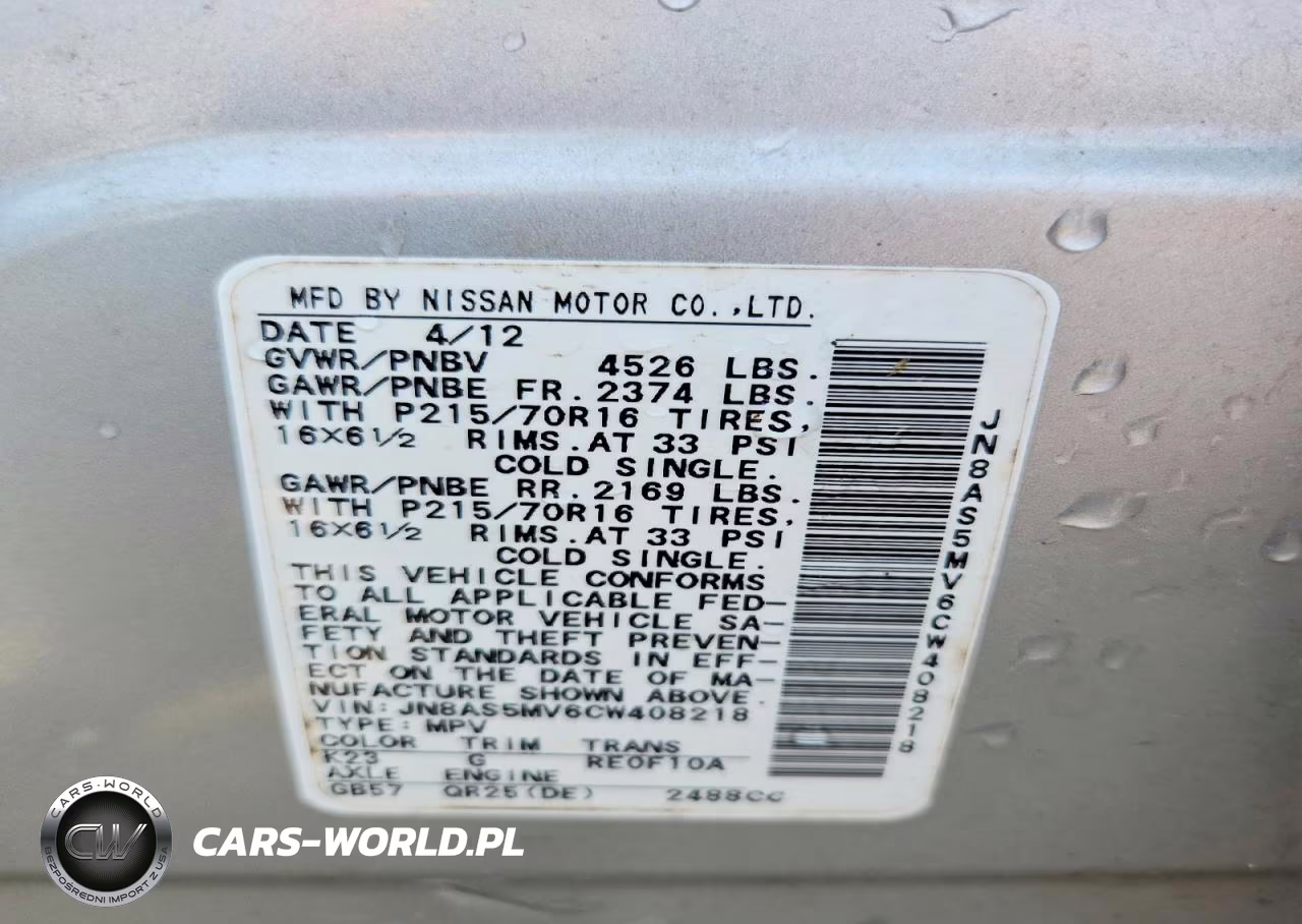 2012 Nissan Rogue S VIN:JN8AS5MV6CW408218 - 12